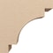 Ekena Millwork 9"W x 18"D x 18"H Classic Mediterranean Rough Cedar Woodgrain TimberThane Corbel, Primed Tan CORUR09X18X18MEDRCPR - alternate 2